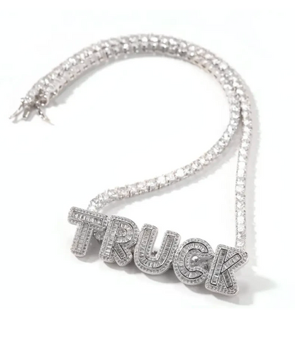 NELLY ICED OUT NAMEPLATE NECKLACE