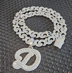 BOSS LADY  INITIAL PENDANT(Ready to Ship)