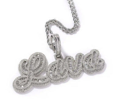 KELLY DIAMOND NAME NECKLACE