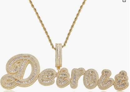 KELLY DIAMOND NAME NECKLACE