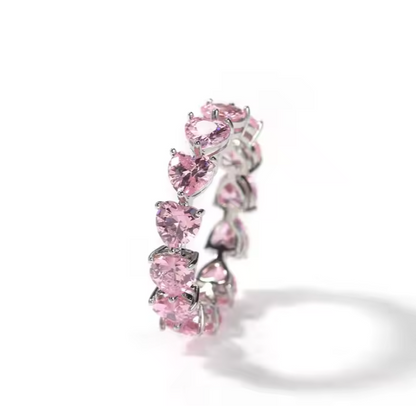 LUXIIVA® LINKED HEART RING(Ready to Ship)