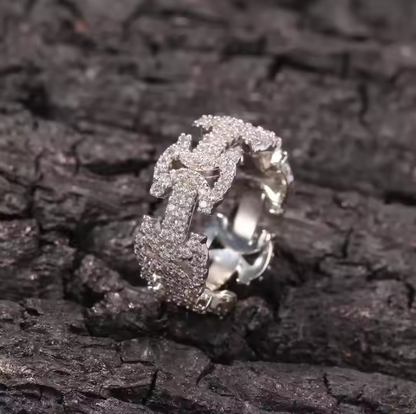 LUXIIVA® ICED OUT ETERNITY RING(Ready to Ship)