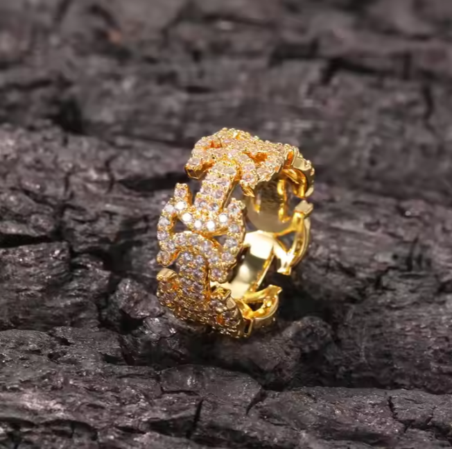 LUXIIVA® ICED OUT ETERNITY RING(Ready to Ship)