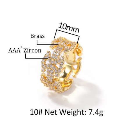 LUXIIVA® ICED OUT ETERNITY RING(Ready to Ship)