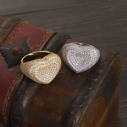 LUXIIVA® BOLD HEART RING(Ready to Ship)