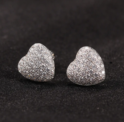 LUXIIVA® TINY CUTE AND BOLD HEART EARRING (Ready to Ship)