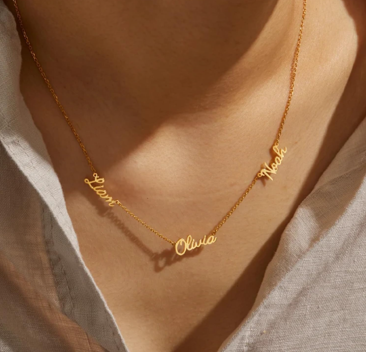 LUXIIVA®  MULTI NAME CUSTOM NECKLACE