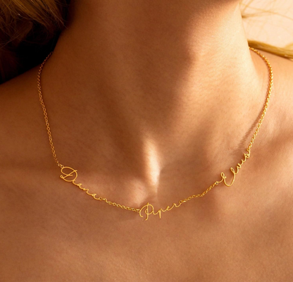 LUXIIVA®  MULTI NAME CUSTOM NECKLACE