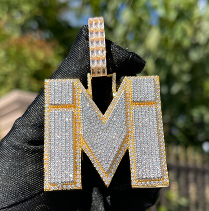 LUXIIVA® INITIAL ICED OUT CUSTOM NAME PENDANT(Ready to Ship)