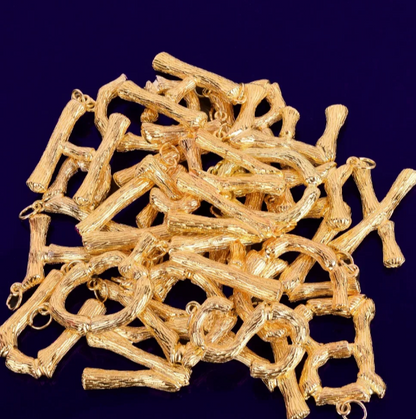 LUXIIVA® BIG BAMBOO LETTERS PENDANT(Ready to Ship)