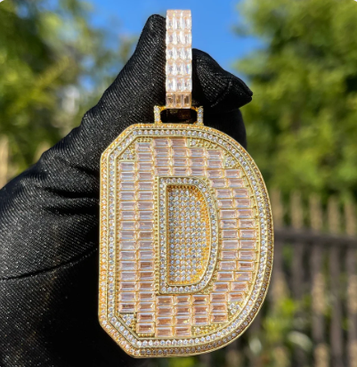 LUXIIVA® A~Z SINGLE BAGUETTE INITIAL NECKLACE(Ready to Ship)