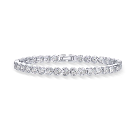 LUXIIVA® HEART TO HEART  TENNIS BRACELET(Ready to Ship)