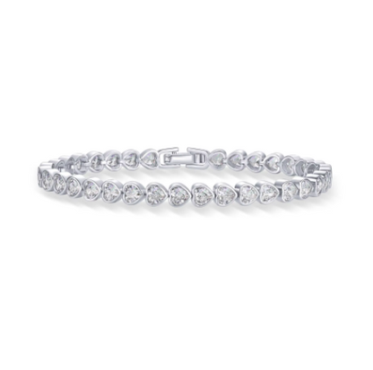 LUXIIVA® HEART TO HEART  TENNIS BRACELET(Ready to Ship)