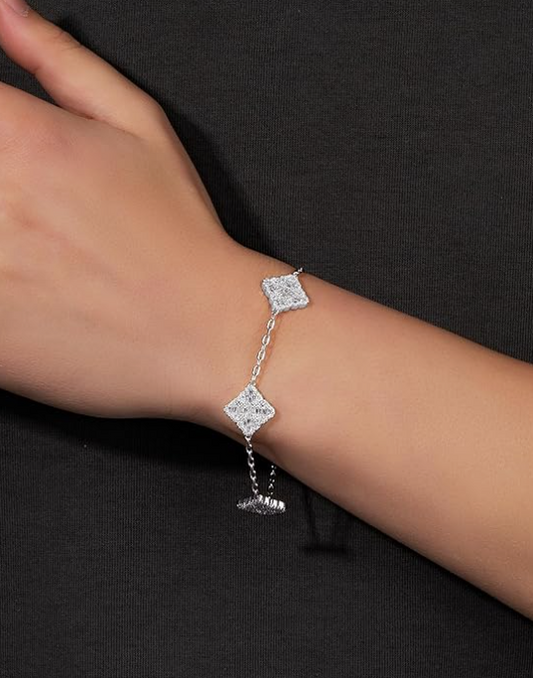 LUXIIVA®  FLOWER  LINK BRACELETS(Ready to Ship)