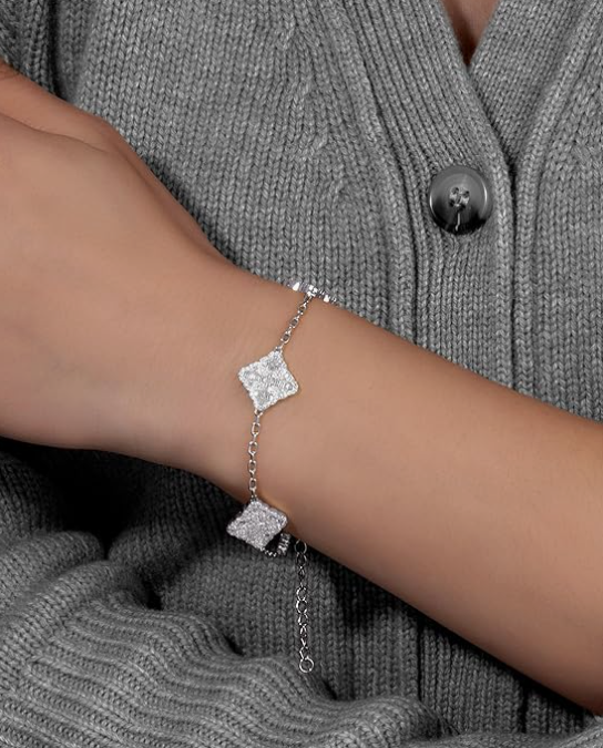 LUXIIVA®  FLOWER  LINK BRACELETS(Ready to Ship)