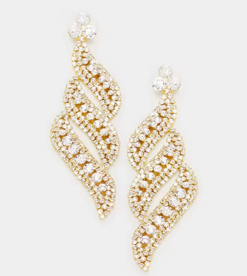 LUXIIVA® ELEGANCE LEAF DROP EARRINGS(Ready to Ship)