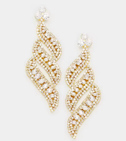 LUXIIVA® ELEGANCE LEAF DROP EARRINGS(Ready to Ship)