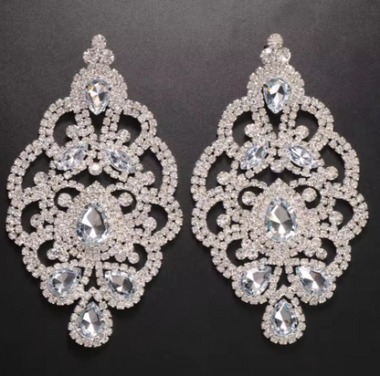 LUXIIVA® ROYAL FILIGREE STATEMENT EARRINGS(Ready to Ship)