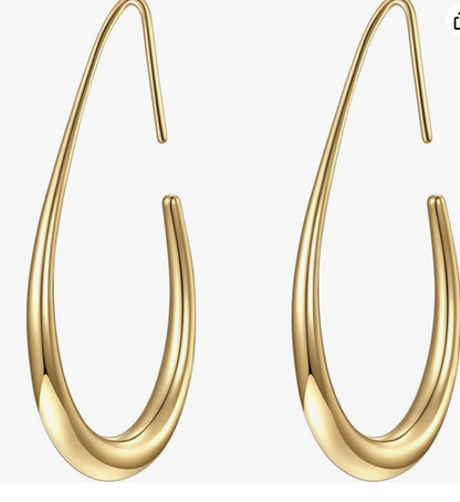 LUXIIVA® OVAL TEARDROP EARRINGS (Ready to Ship)