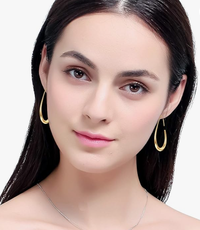 LUXIIVA® OVAL TEARDROP EARRINGS (Ready to Ship)