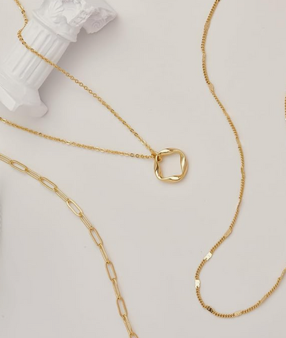 LUXIIVA®  LUXE 3-PIECE LAYERED NECKLACE SET (Ready to Ship)