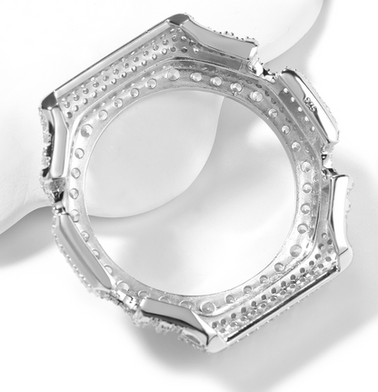 LUXIIVA® VVS MOISSANITE ICED OUT WATCH BEZEL – GA-2100 "CASIOAK"