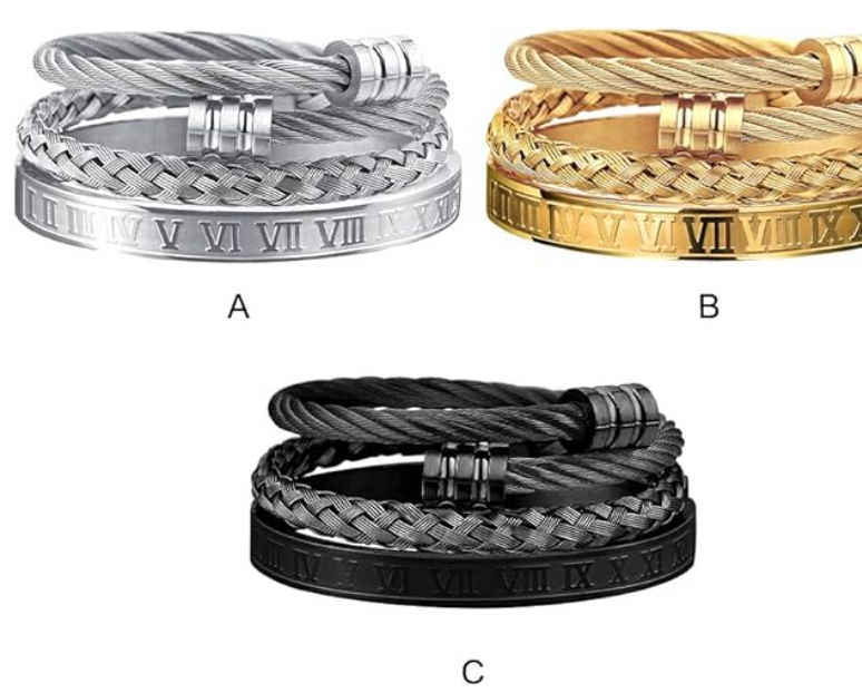 LUXIIVA® MULTI-STACK STAINLESS STEEL BANGLES(Ready to Ship)