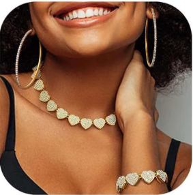 LUXIIVA® 3 PCS TANIA NECKLACE & BRACELET SET (Ready to Ship)