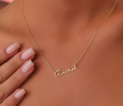 LUXIIVA® BRITTANY CURSIVE NAME NECKLACE