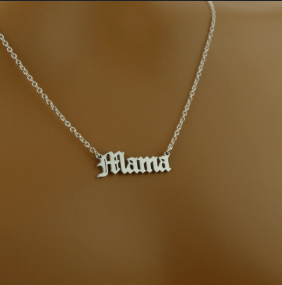 LUXIIVA® CUSTOM OLD ENGLISH NAME NECKLACE