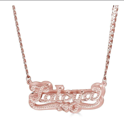 LUXIIVA® ROYAL QUEEN NAME NECKLACE (Ready to Ship)