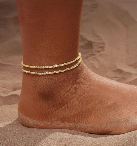 LUXIIVA® DAINTY LAYERED WATERPROOF ANKLET(Ready to Ship)