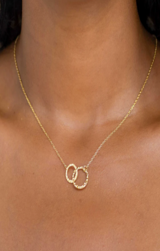 LUXIIVA® INTERLOCKING CIRCLES NECKLACE(Ready to Ship)