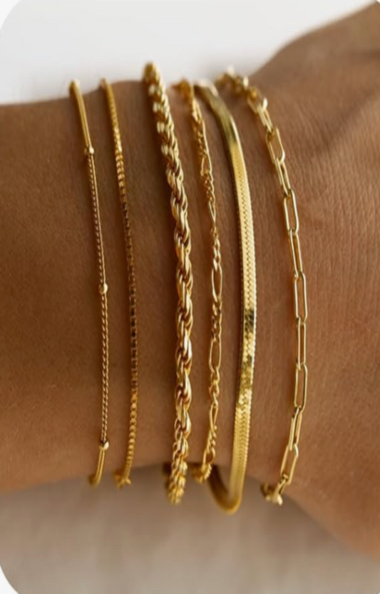 LUXIIVA® 6-PCS BRACELET STACK (Ready to Ship)-$3.16/Count