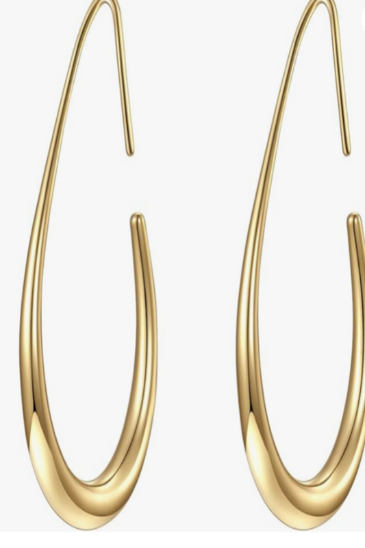 LUXIIVA® OVAL TEARDROP EARRINGS (Ready to Ship)