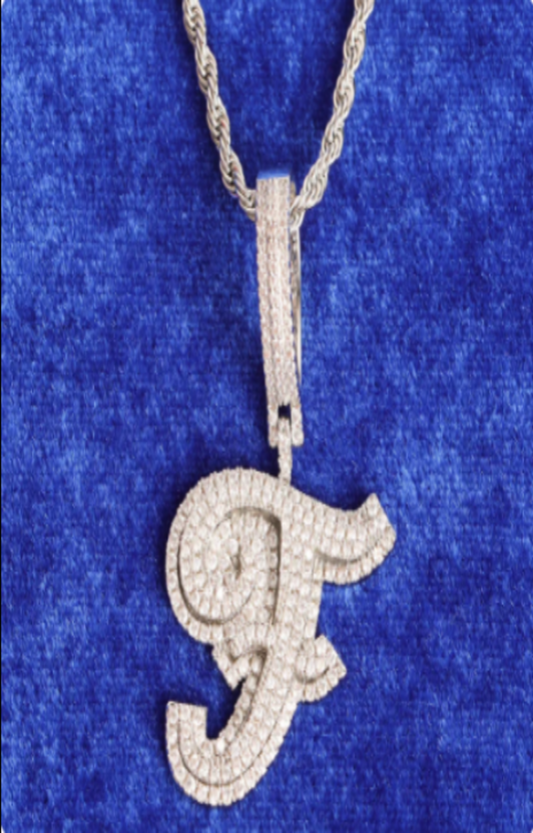 LUXIIVA® INITIAL LETTER HIP HOP PENDANT(Ready to Ship)