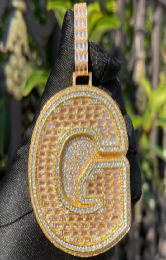 LUXIIVA® A~Z SINGLE BAGUETTE INITIAL NECKLACE(Ready to Ship)