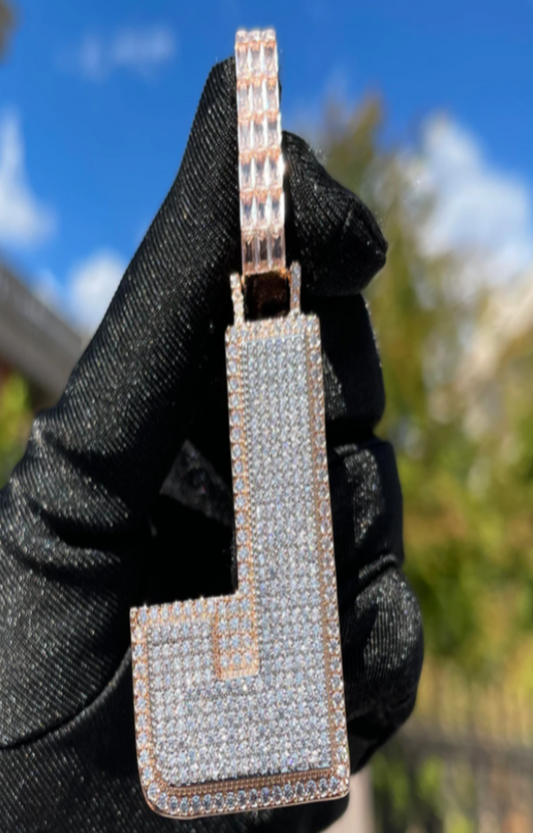 LUXIIVA® INITIAL ICED OUT CUSTOM NAME PENDANT(Ready to Ship)