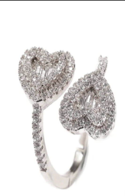 LUXIIVA® DEBBY HEARTSPARK RING- THIN(Ready to Ship)