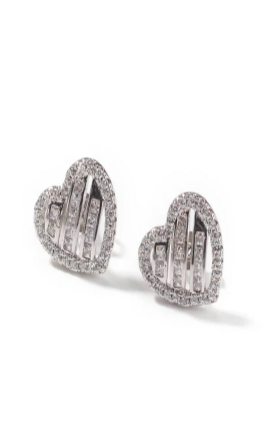 LUXIIVA® NELLY HEARTS EARRINGS(Ready to Ship)