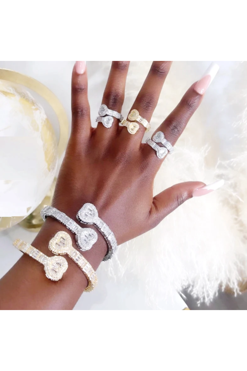 RUBIE CZ BRACELET  & RING SET (Ready to Ship)