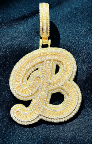 BOSS LADY  INITIAL NECKLACE(Ships Same Day)