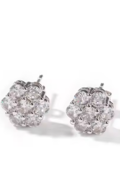 LUXIIVA® FLOWER CLUSTER VVS MOISSANITE(Ready to Ship)