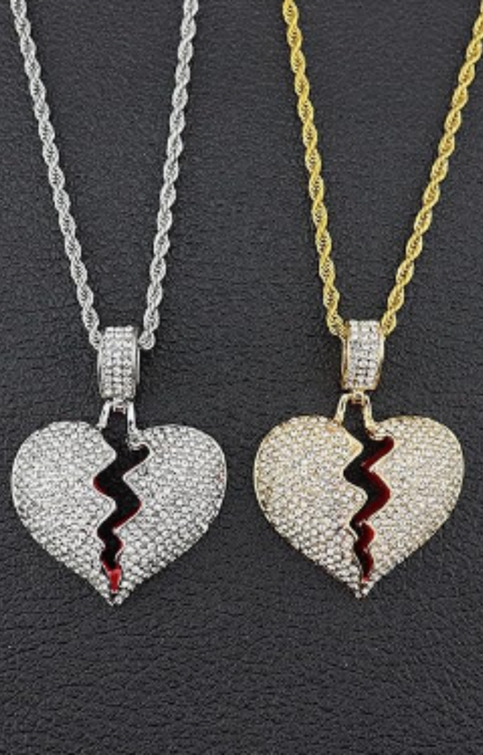 BROKEN HEART NECKLACE(Ready to Ship)