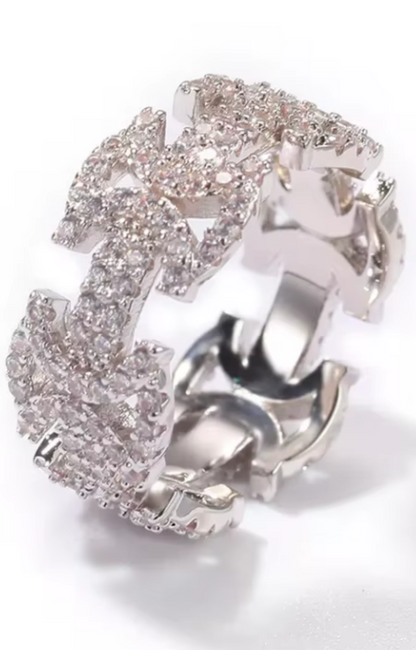 LUXIIVA® ICED OUT ETERNITY RING(Ready to Ship)