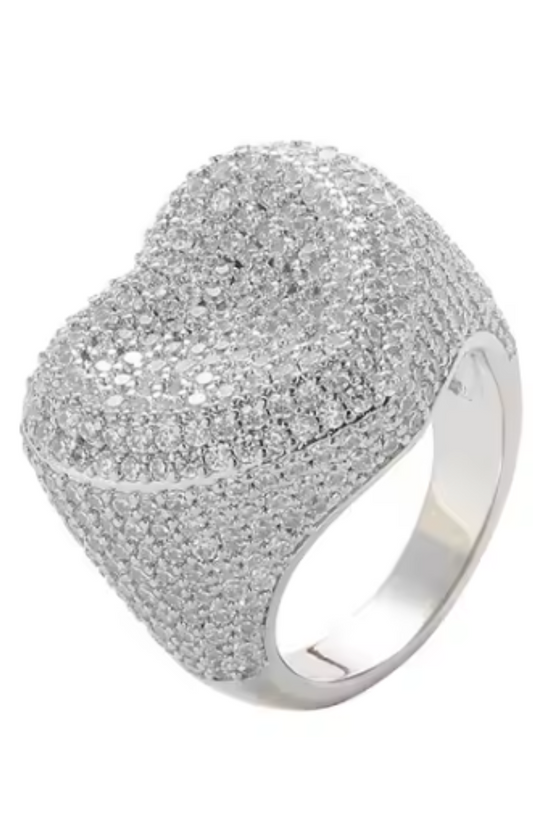 LUXIIVA® BOLD HEART RING(Ready to Ship)