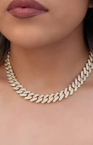 13MM CUBAN LINK NECKLACE-(Ready to Ship)