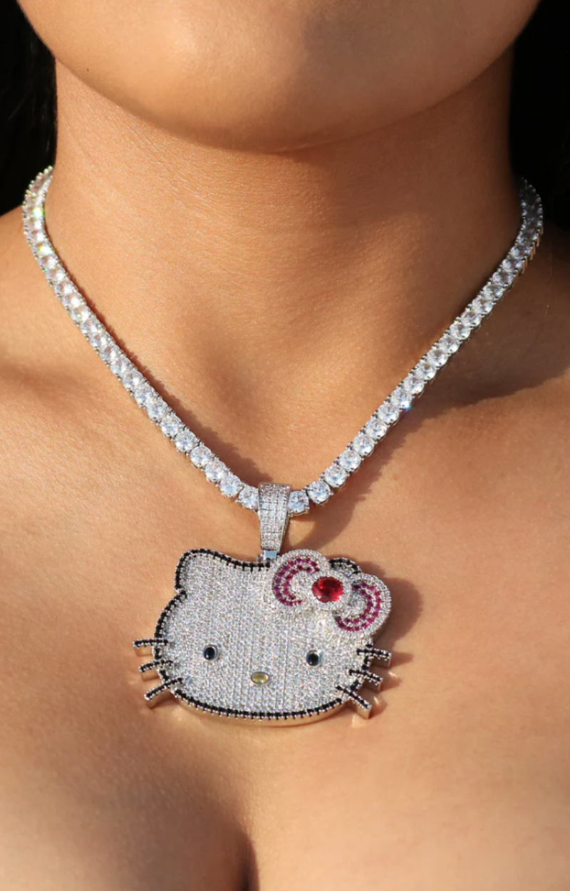 ICY KITTY NECKLACE (Ships Same Day)