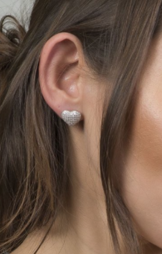 LUXIIVA® TINY CUTE AND BOLD HEART EARRING (Ready to Ship)
