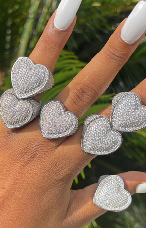 SENA HEART CZ RING(Ready to Ship)